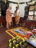 Purnahuti and Pujana by HH Swamiji at Shri Vishveshwara Venugopala Temple; Paduka Pujana (14 Feb 2026) Pictures Courtesy of Shri Shriram Shirali
